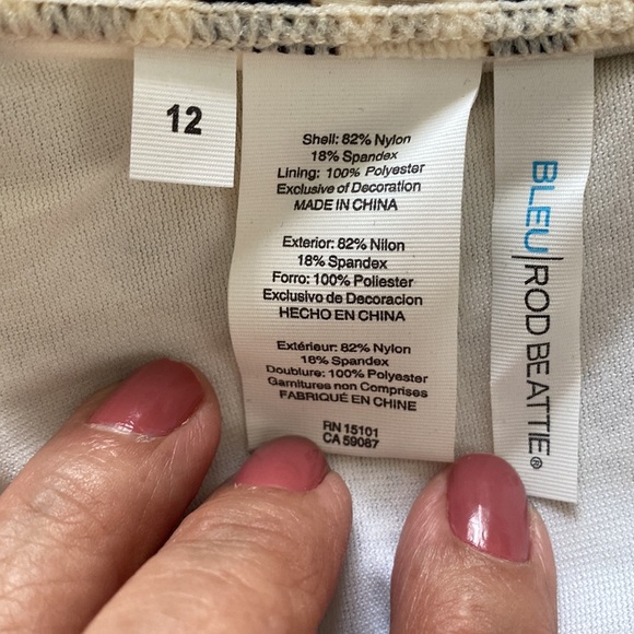 BLEU Rod Beattie Python/Leopard Print Bikini 2 Piece Swimsuit Size 12 NWT. - Picture 9 of 11